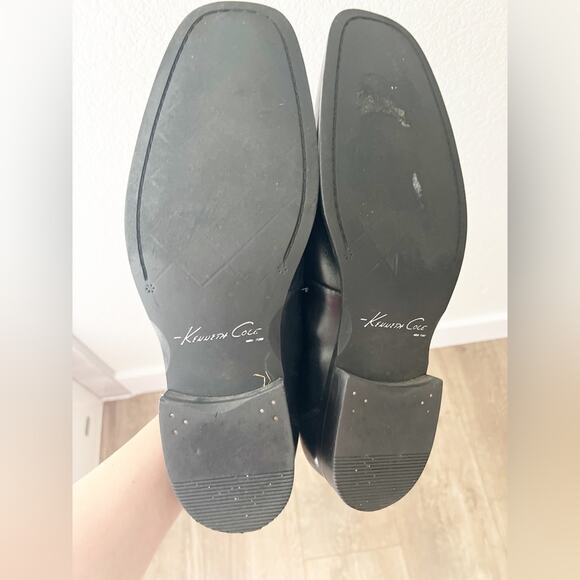 Kenneth Cole REACTION Men’s Black Leather Oxford Square Toe Dress Shoes Size 10 main image 8
